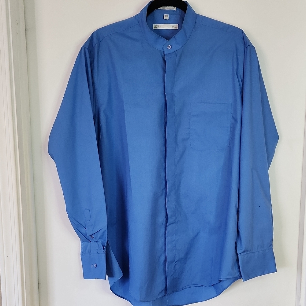 Diamante Blue Dress Shirt